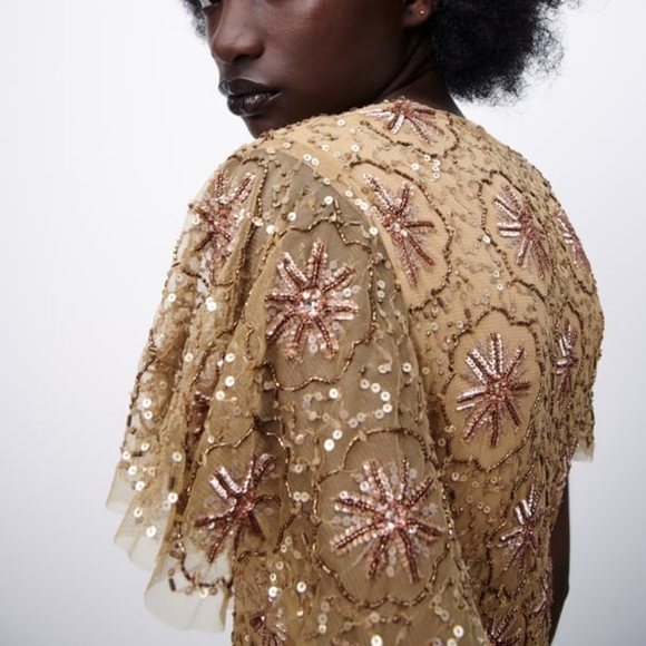 BEADED SPECIAL EDITION KNIT DRESS - Picture 5 of 12